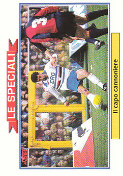 Gianluca Vialli (Il capo cannoniere) Sampdoria Score 92 Seria A #435